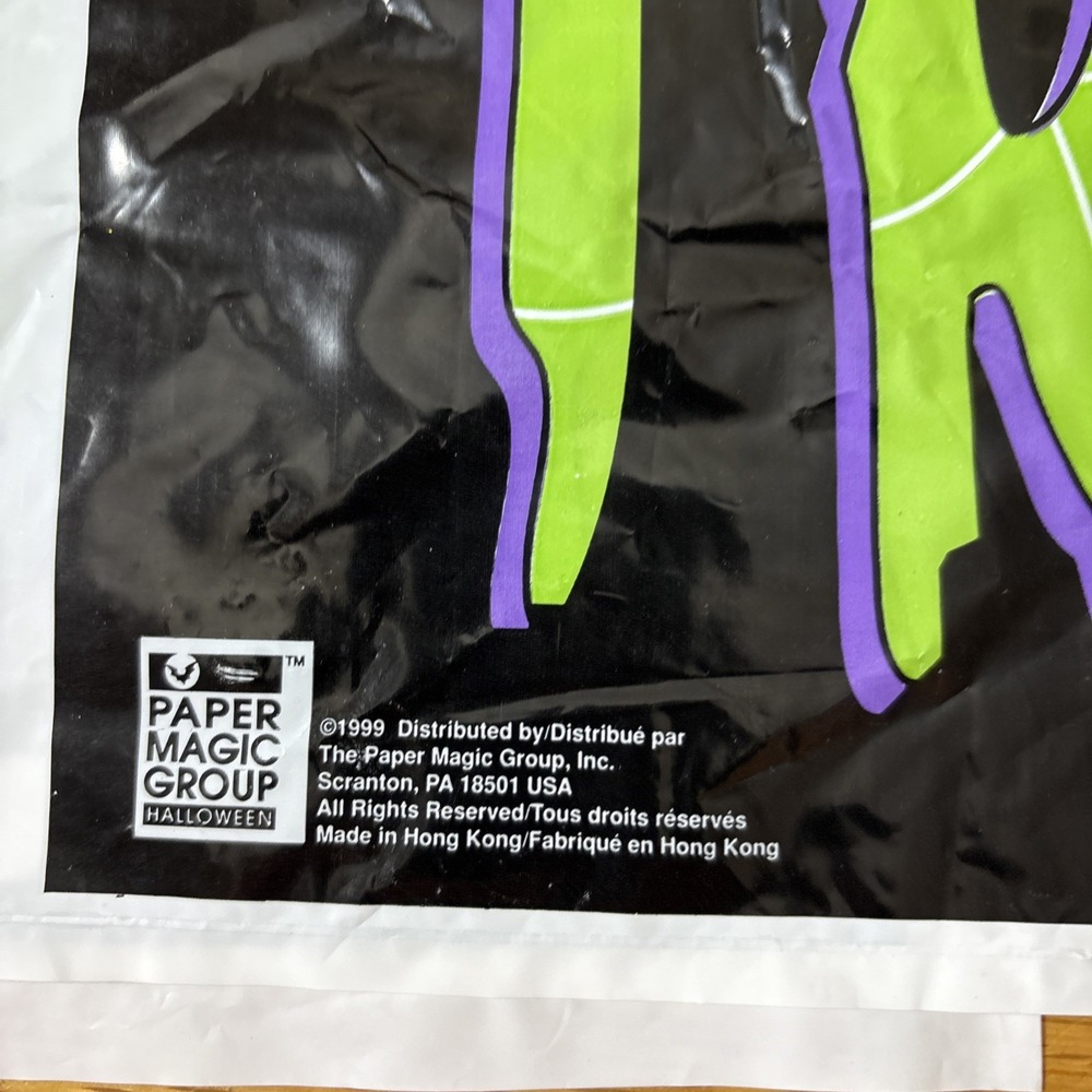 6 Vintage Halloween 1999 Trick or Treat‎ Plastic Bag Paper Magic Group - Picture 5 of 6